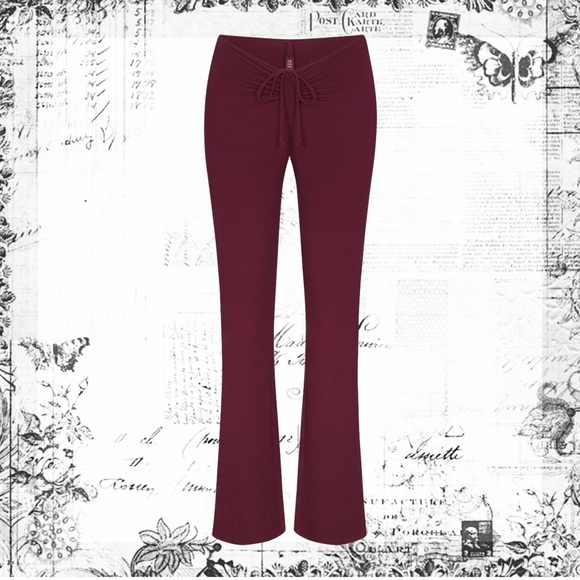 SKIMS Soft Lounge Ruched Pant in Wine size XS NWT! - Picture 1 of 5